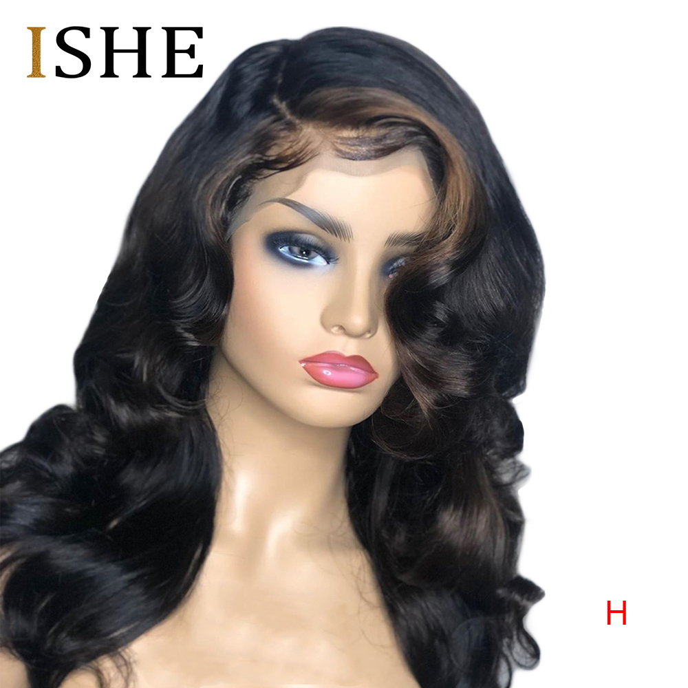 Ombre Colored 13x6 Lace Front Human Hair Wigs Pre Plucked Lace Wigs Highlight Body Wave 180 Density For Women Black Remy ISHE, Light brown
Ombre Colored 13x6 Lace Front Human Hair Wigs Pre Plucked Lace Wigs Highlight Body Wave 180 Density For Women Black Remy ISHE, Light brown