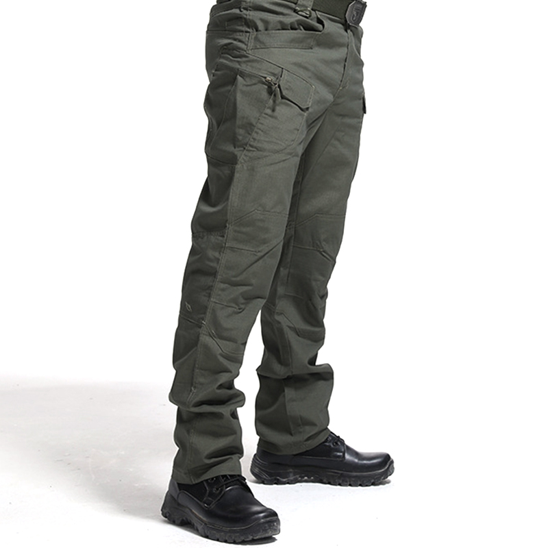 Men's Pants High Quality City Tactical Cargo Men Waterproof Work Long With Pockets Loose Trousers Many S-3XL