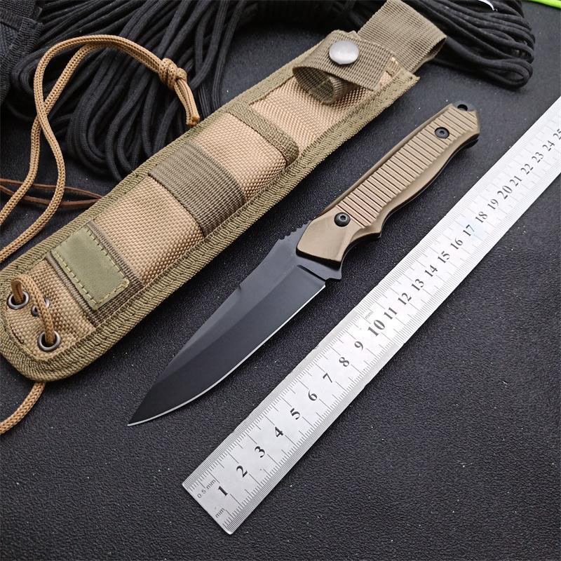 1pcs New Butterfly 140BK Survival Tactical Straight Knife 154CM Black Blade Full Tang Aluminum Alloy Handle With Nylon Sheath
1pcs New Butterfly 140BK Survival Tactical Straight Knife 154CM Black Blade Full Tang Aluminum Alloy Handle With Nylon Sheath