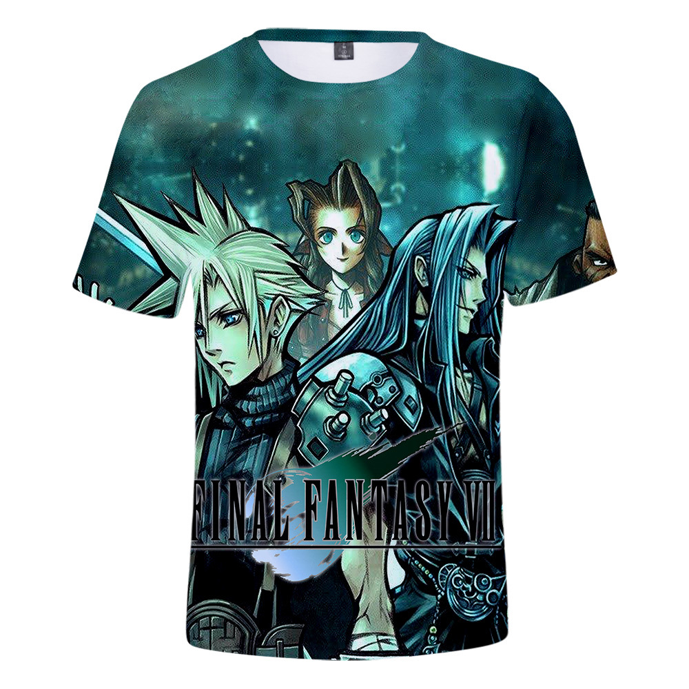 Final Fantasy 7 3D T Shirt Final Fantasy VII Cosplay T-shirt Women Men Kids Casual Streetwear Harajuku Hip Hop Anime Tee Shirts, 002
Final Fantasy 7 3D T Shirt Final Fantasy VII Cosplay T-shirt Women Men Kids Casual Streetwear Harajuku Hip Hop Anime Tee Shirts, 002