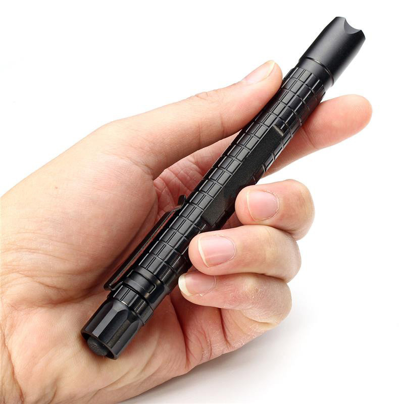 

Mini LED Waterproof 1000LM Tactical Pen Pocket CREE XP-E R2 Torch Flash Light Super Bright Light Clip Book Lamp