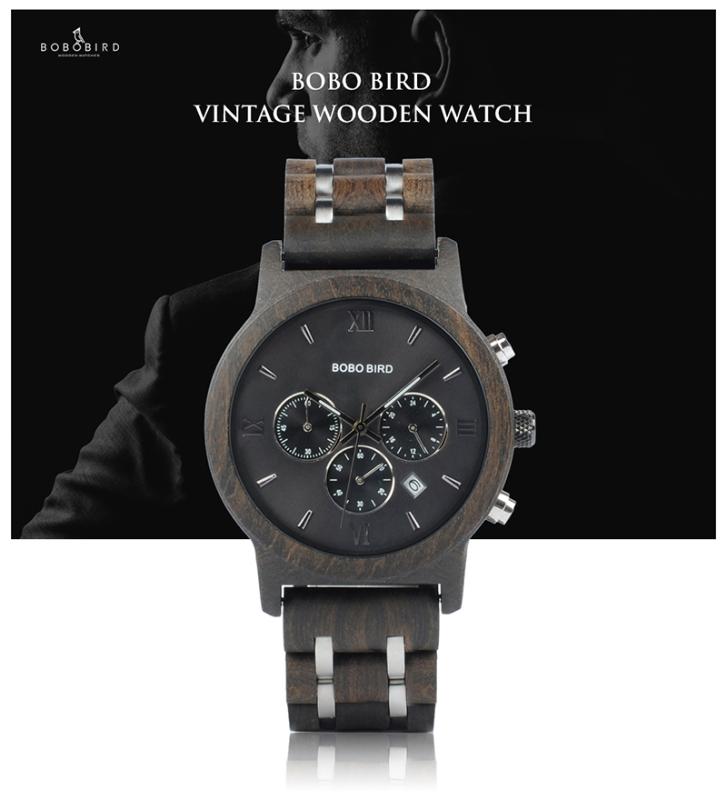 BOBO BIRD Women Wooden Watches Quartz Ladies Wristwatch Stopwatch zegarek damski in wood box, Silver
BOBO BIRD Women Wooden Watches Quartz Ladies Wristwatch Stopwatch zegarek damski in wood box, Silver