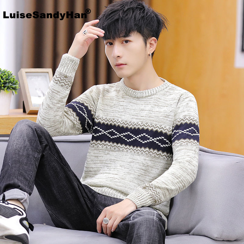 Striped Round Neck Long Sleeve Knitted Sweater Man Thin Section Simple Pattern Fashion Stretch Bottom Sweater Pullover Man 2020, Black
Striped Round Neck Long Sleeve Knitted Sweater Man Thin Section Simple Pattern Fashion Stretch Bottom Sweater Pullover Man 2020, Black