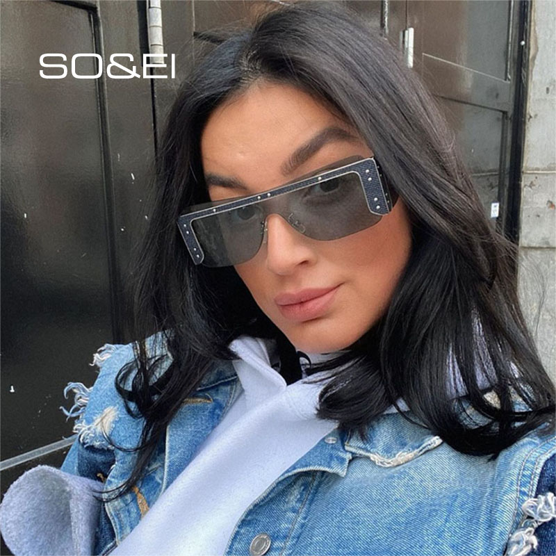 SO&EI Fashion One Piece Rectangle Rimless Women Luxury Sunglasses Nail Goggle Brand Designer Female Sun Glasses Shades UV400 Men
SO&EI Fashion One Piece Rectangle Rimless Women Luxury Sunglasses Nail Goggle Brand Designer Female Sun Glasses Shades UV400 Men