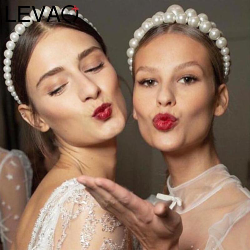 LEVAO Western Style Fashion Pearl Headbands Bezel Turban Women Elegant Non-slip Hairbands Girls Hair Hoop Accessories Headwear
LEVAO Western Style Fashion Pearl Headbands Bezel Turban Women Elegant Non-slip Hairbands Girls Hair Hoop Accessories Headwear