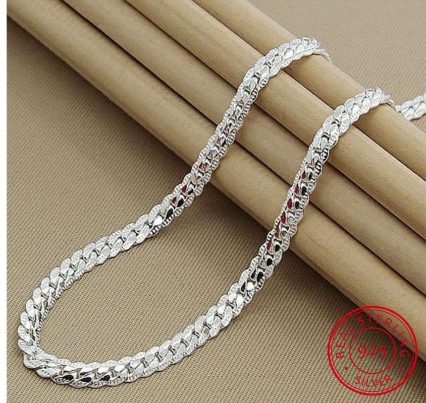 New Trendy Men's 6MM 50cm Snake Chain Necklace for Women Fashion 925 Jewelry Sterling Silver Necklace
New Trendy Men's 6MM 50cm Snake Chain Necklace for Women Fashion 925 Jewelry Sterling Silver Necklace
