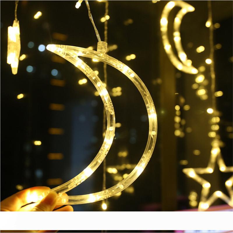 2.5M 138 led moon star fairy light Christmas Holiday Curtain Lights garland led string light for wedding Window home party decoration
2.5M 138 led moon star fairy light Christmas Holiday Curtain Lights garland led string light for wedding Window home party decoration