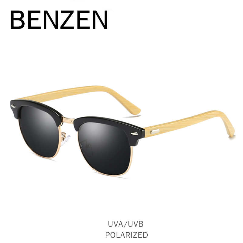 BENZEN Bamboo Sunglasses Men Women Vintage Polarized Sun Glasses Male Glasses For Driving Goggles Eyewear Shades With Case 9302
BENZEN Bamboo Sunglasses Men Women Vintage Polarized Sun Glasses Male Glasses For Driving Goggles Eyewear Shades With Case 9302