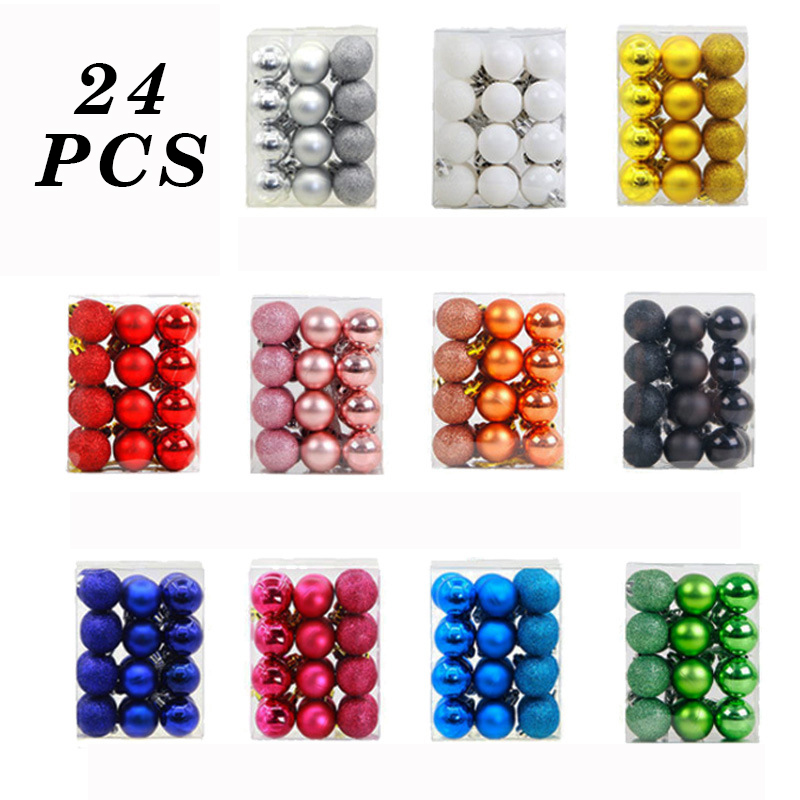 24pcs/lot 30mm Christmas Tree Decor Ball Bauble Xmas Party Hanging Ball Ornament Decorations for Home Christmas decorations Gift
24pcs/lot 30mm Christmas Tree Decor Ball Bauble Xmas Party Hanging Ball Ornament Decorations for Home Christmas decorations Gift