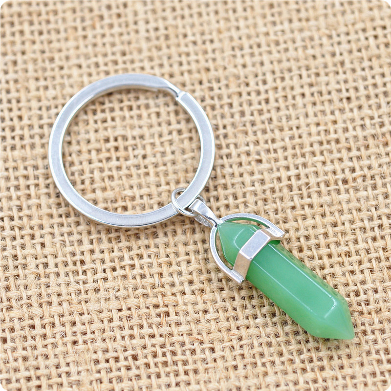 Keychains Fashion Natural Stone Pendant Keychain Natural Quartz Stone Key Rings Pink Crystal Key Chains Accessories Jewelry, Silver
Keychains Fashion Natural Stone Pendant Keychain Natural Quartz Stone Key Rings Pink Crystal Key Chains Accessories Jewelry, Silver