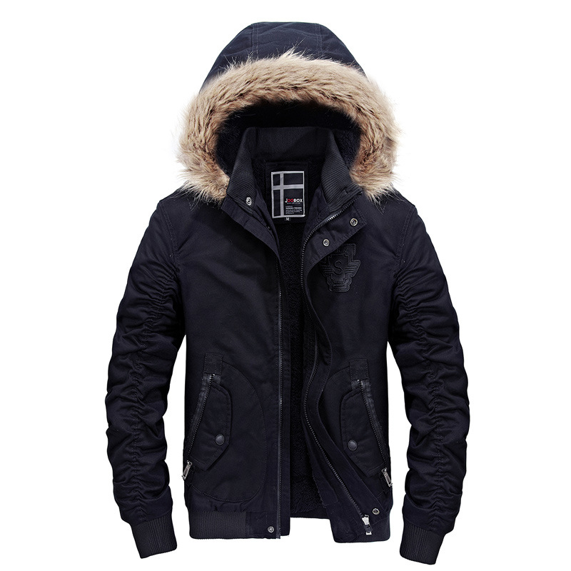 2020 Autumn and Winter Men Jacket Fashion Plus Velvet Warm Hooded Jackets Men Stand Collar Pure Cotton Fit Jacket Clothing, Black
2020 Autumn and Winter Men Jacket Fashion Plus Velvet Warm Hooded Jackets Men Stand Collar Pure Cotton Fit Jacket Clothing, Black