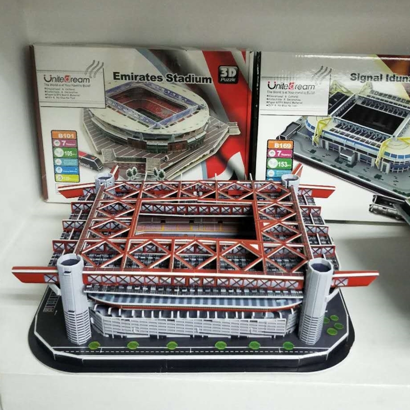 Classic Jigsaw Giuseppe Meazz San Siro 3D Puzzle Architecture Stadio Football Stadiums Toys Scale Models Sets Building Paper MX200414