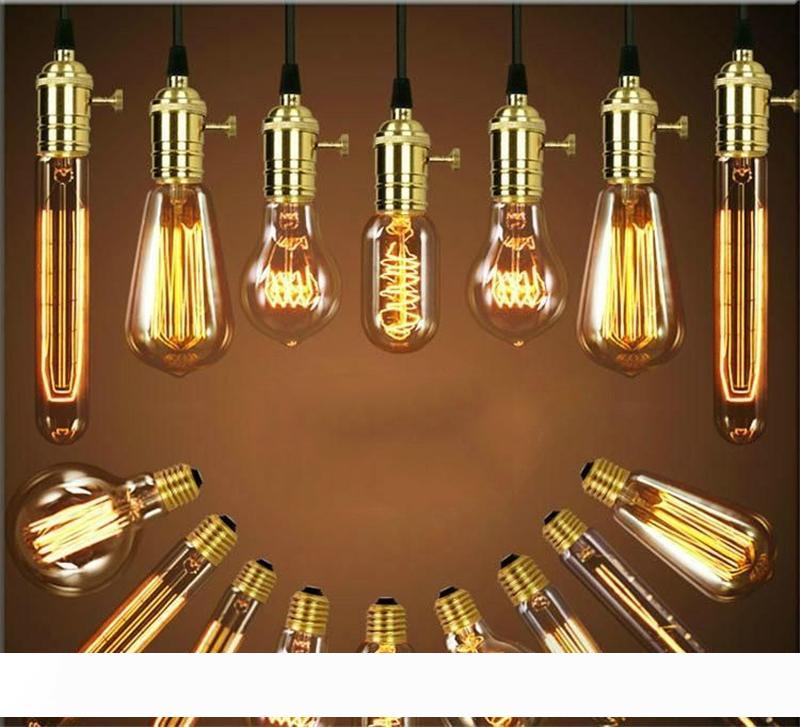 

Retro Edison Light Bulb E27 220V 40W ST64 A19 T10 T45 T185 G80 G95 Filament Vintage Ampoule Incandescent Bulb Edison Lamp