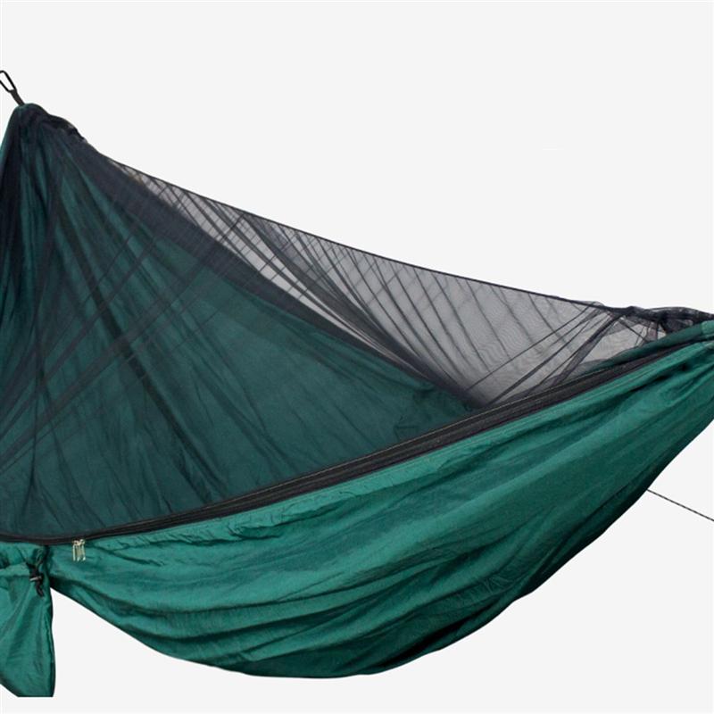 Portable Outdoor Camping Hammock with Mosquito Net High Strength Parachute Fabric Hanging Bed Hunting Sleeping Swing
Portable Outdoor Camping Hammock with Mosquito Net High Strength Parachute Fabric Hanging Bed Hunting Sleeping Swing