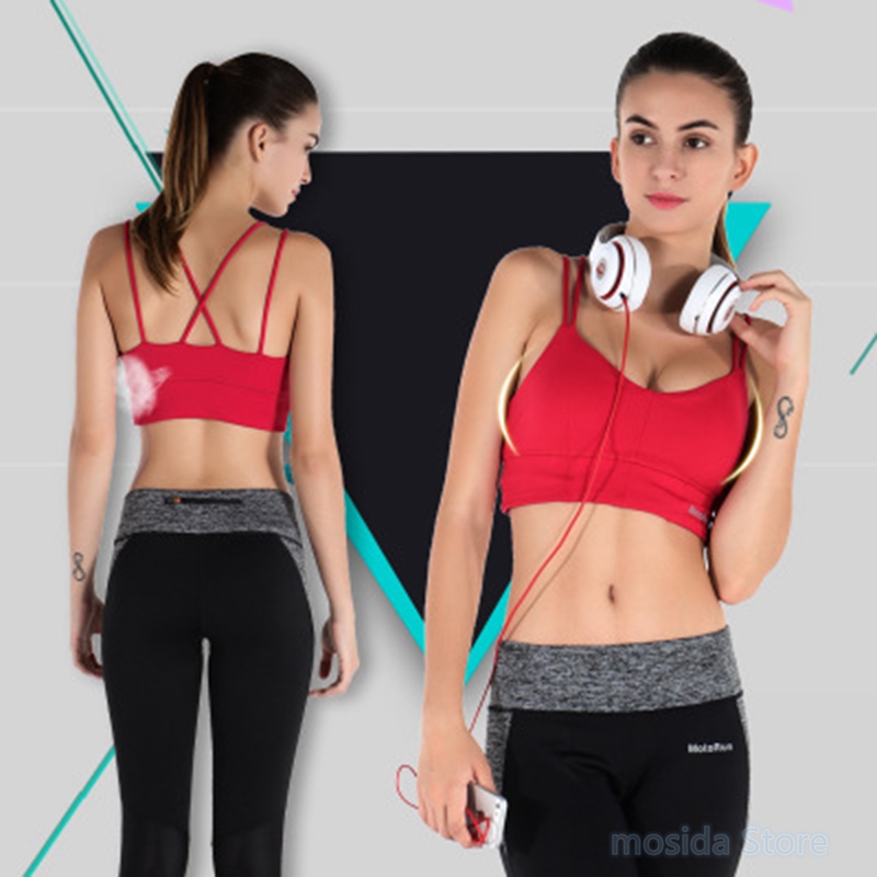 10pcs Explosion European and American fitness sports bra thin belt shockproof cross beautiful back running yoga underwear, Black
10pcs Explosion European and American fitness sports bra thin belt shockproof cross beautiful back running yoga underwear, Black