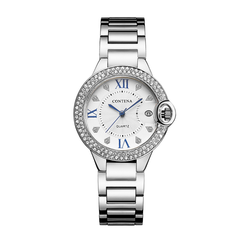 New Designed CONTENA Brand Simple Style Stainless Steel Watches Women Luxury Top Brand Women's Watch Clock Gift, Silver
New Designed CONTENA Brand Simple Style Stainless Steel Watches Women Luxury Top Brand Women's Watch Clock Gift, Silver
