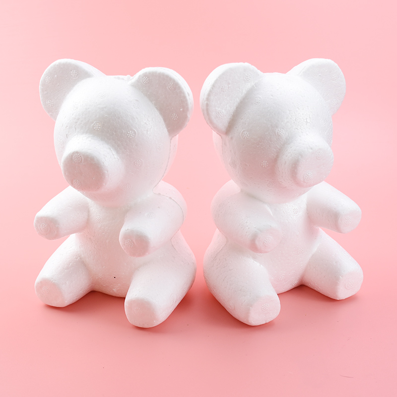 1pcs 20cm/30cm Artificial Flowers Foam teddy bear of roses Mold DIY Gifts Polystyrene Styrofoam wedding Valentine's Day present