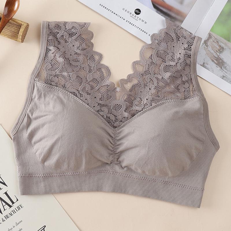 1pc Women Lace Without Steel Ring Active Bra Sports Daily Solid Wrapped Chest Tube Top Casual Summer Underwear Soft Padded, Khaki
1pc Women Lace Without Steel Ring Active Bra Sports Daily Solid Wrapped Chest Tube Top Casual Summer Underwear Soft Padded, Khaki