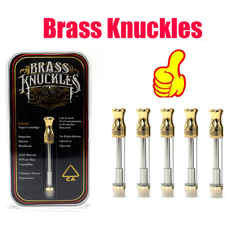 Brass Knuckles 510 Cartridges Pyrex Glass 1.0ml Gold BUD Touch Thick Oil Atomizer Vape Pen Tank Drip tip With Logo
Brass Knuckles 510 Cartridges Pyrex Glass 1.0ml Gold BUD Touch Thick Oil Atomizer Vape Pen Tank Drip tip With Logo