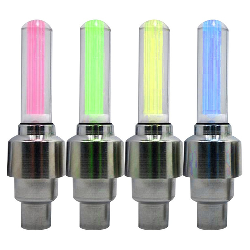 LED Bicycle Lights Wheel Tire Valve's Light Cycling Riding Sport Spoke Safety Warning Lamp Tire Valve Cap Neon Lamp LED Flash Light