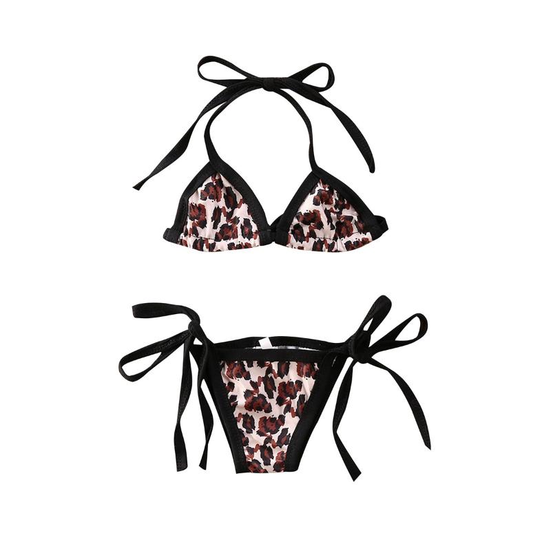 Toddler Baby Bikini Swimsuit Two-piece Leopard Print Lively Bandage Kids' Wear Summer Swimsuit Set, As pic
Toddler Baby Bikini Swimsuit Two-piece Leopard Print Lively Bandage Kids' Wear Summer Swimsuit Set, As pic