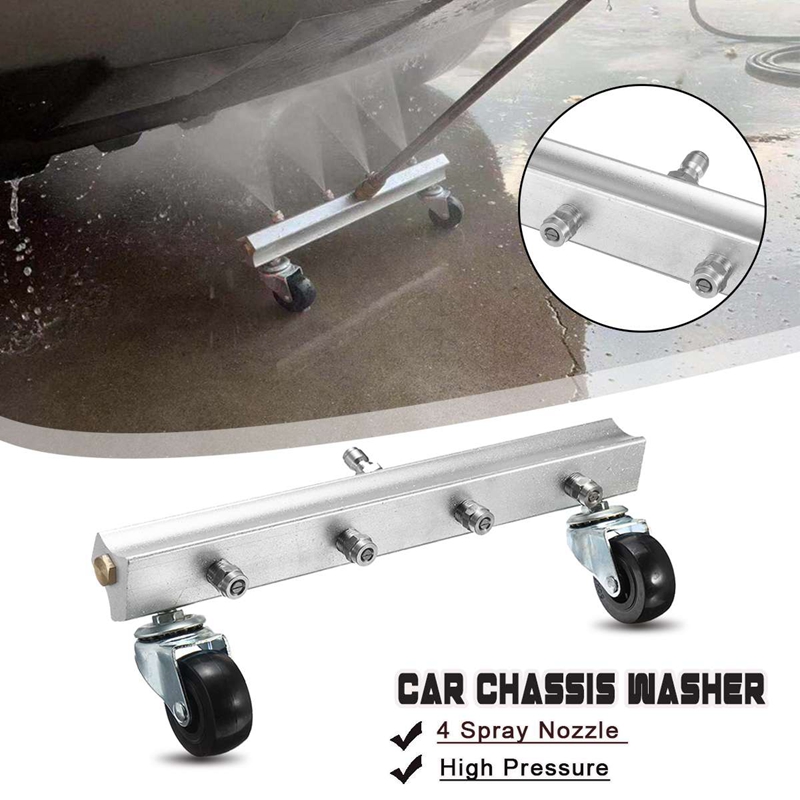 High Pressure Water-Gun Cleaning Car Body Chassis Car Washing Machine Bottom Water Washing Machine 4 Nozzle Cleaning Kit For