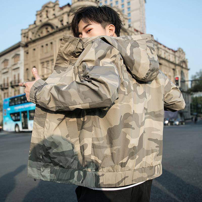 Men's Jacket 2020 Fashion Trend Wild Shirt Tide Brand Spring and Autumn Casual Tooling Jacket Windbreaker Jackets, Khaki
Men's Jacket 2020 Fashion Trend Wild Shirt Tide Brand Spring and Autumn Casual Tooling Jacket Windbreaker Jackets, Khaki