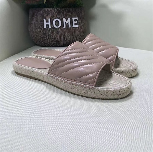 Fashion Women Leather Espadrille Sandal Slipper Designer Straw Cord Sandal Real Leather Platform Shoes Outdoor Beach Slippers with Box
Fashion Women Leather Espadrille Sandal Slipper Designer Straw Cord Sandal Real Leather Platform Shoes Outdoor Beach Slippers with Box