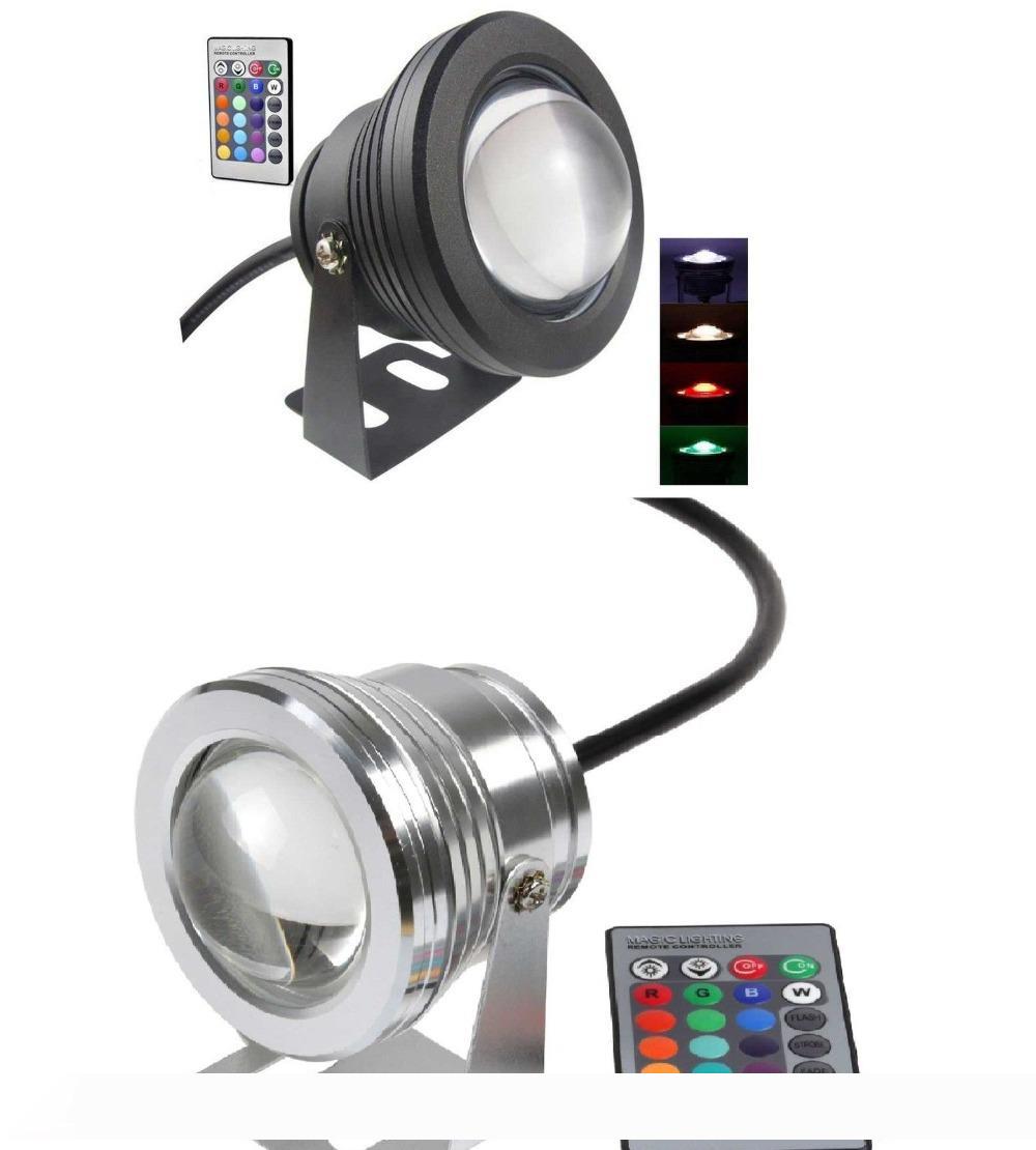 10PCS Best Waterproof 10w Led Underwater Light 16 Color Changing RGB LED Pool Pond Fountain Lamp 12V RGB Floodlight With 24Key IR Remote
10PCS Best Waterproof 10w Led Underwater Light 16 Color Changing RGB LED Pool Pond Fountain Lamp 12V RGB Floodlight With 24Key IR Remote