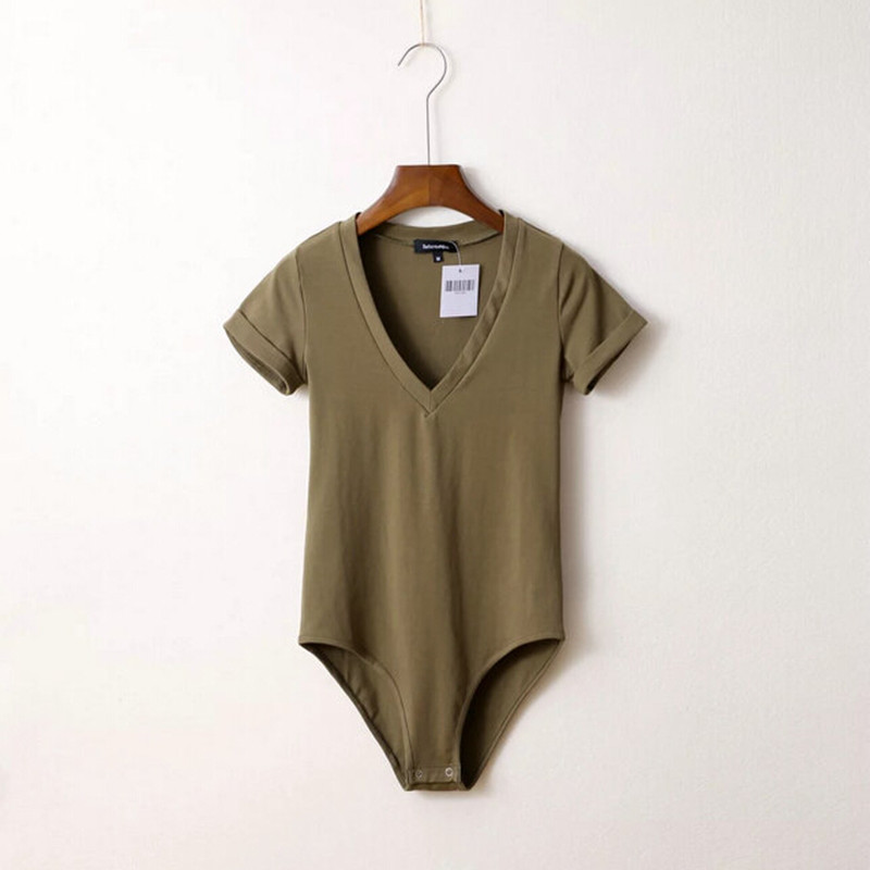Sexy V neck Short sleeve Jersey Bodysuit 2020 New Woman Tight Short Jumpsuit Slim fit Rompers Playsuits 6 Colors, Black
Sexy V neck Short sleeve Jersey Bodysuit 2020 New Woman Tight Short Jumpsuit Slim fit Rompers Playsuits 6 Colors, Black