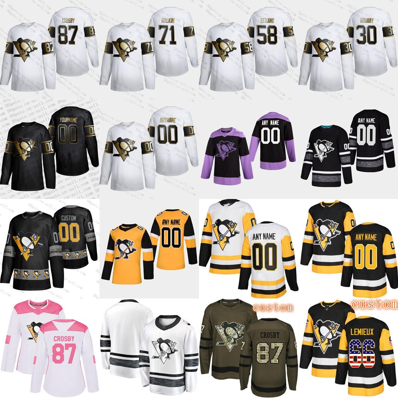 PittsburghPenguins Custom 2020 Golden Edition Jersey S 6XL Sidney Crosby Guentzel Hornqvist Letang Malkin Hockey Jersey Purple Pink Salute, 100th black
PittsburghPenguins Custom 2020 Golden Edition Jersey S 6XL Sidney Crosby Guentzel Hornqvist Letang Malkin Hockey Jersey Purple Pink Salute, 100th black