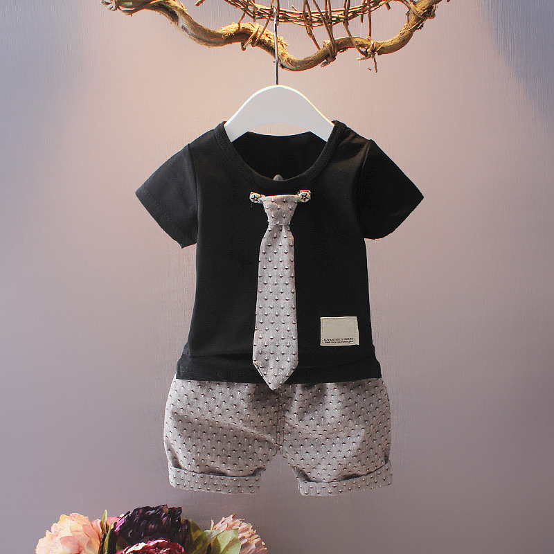 2020 Summer Baby Clothes Set Kids Boys Necktie Solid Short Sleeve Tops+dot Shorts 2pcs Gentleman Clothing Suits, Black
2020 Summer Baby Clothes Set Kids Boys Necktie Solid Short Sleeve Tops+dot Shorts 2pcs Gentleman Clothing Suits, Black