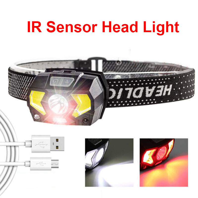 Waterproof Mini Headlamp IR Sensor Head Light USB Rechargeable Built-in Battery Bright Lantern For Camping
Waterproof Mini Headlamp IR Sensor Head Light USB Rechargeable Built-in Battery Bright Lantern For Camping