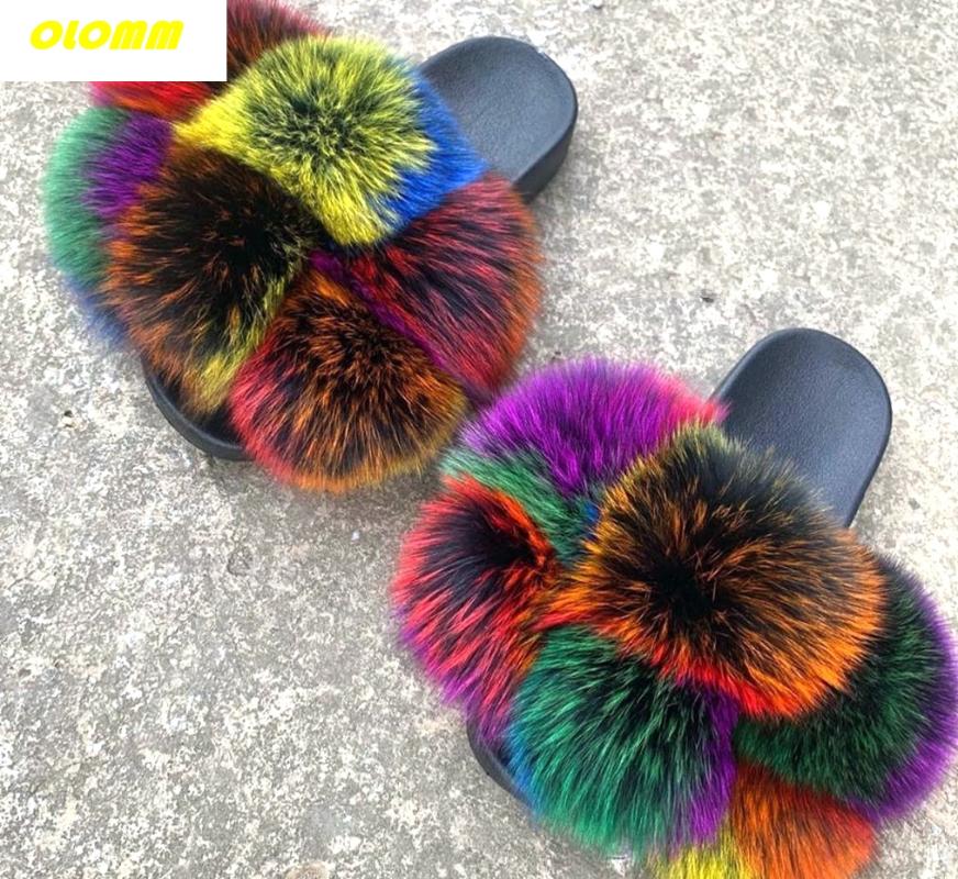 Wholesale Women Real Fur Slides Home fluffy Flat Sandals Female Cute Fluffy House Shoes Woman raccoon fur slides, Hair
Wholesale Women Real Fur Slides Home fluffy Flat Sandals Female Cute Fluffy House Shoes Woman raccoon fur slides, Hair