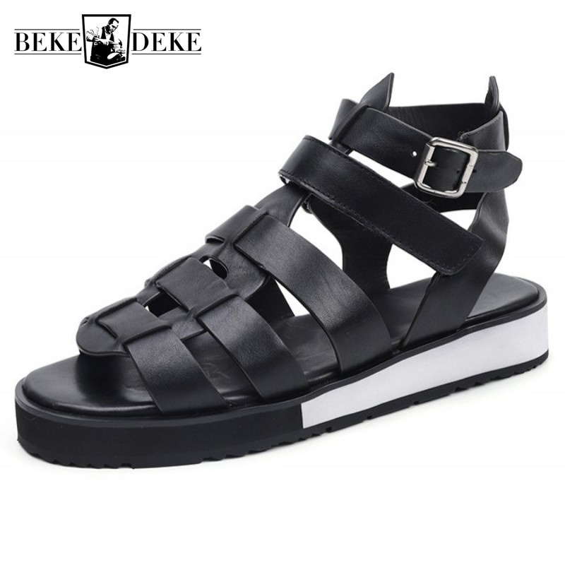 Classic 100% Real Leather Sandals Men Summer Breathable Open Toe Casual Platform Shoes Top Quality Beach Sandals Plus Size 47, Black
Classic 100% Real Leather Sandals Men Summer Breathable Open Toe Casual Platform Shoes Top Quality Beach Sandals Plus Size 47, Black