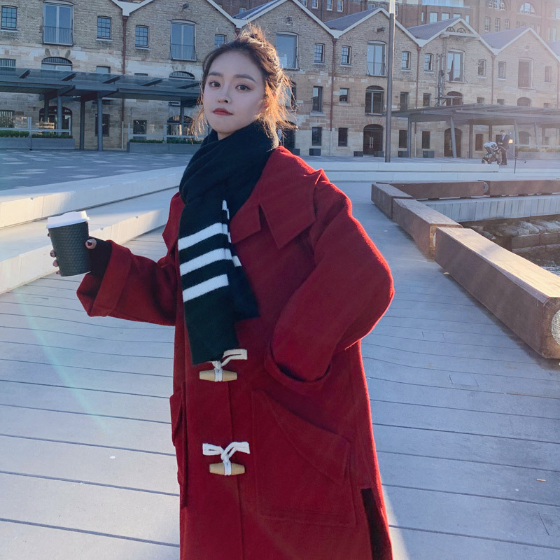 2020 New Winter Women Fashion Horn Buckle Woolen Coat Female Hooded Outwear Ladies Long Section Overcoat Girls Leisure Jacket, Yellow
2020 New Winter Women Fashion Horn Buckle Woolen Coat Female Hooded Outwear Ladies Long Section Overcoat Girls Leisure Jacket, Yellow