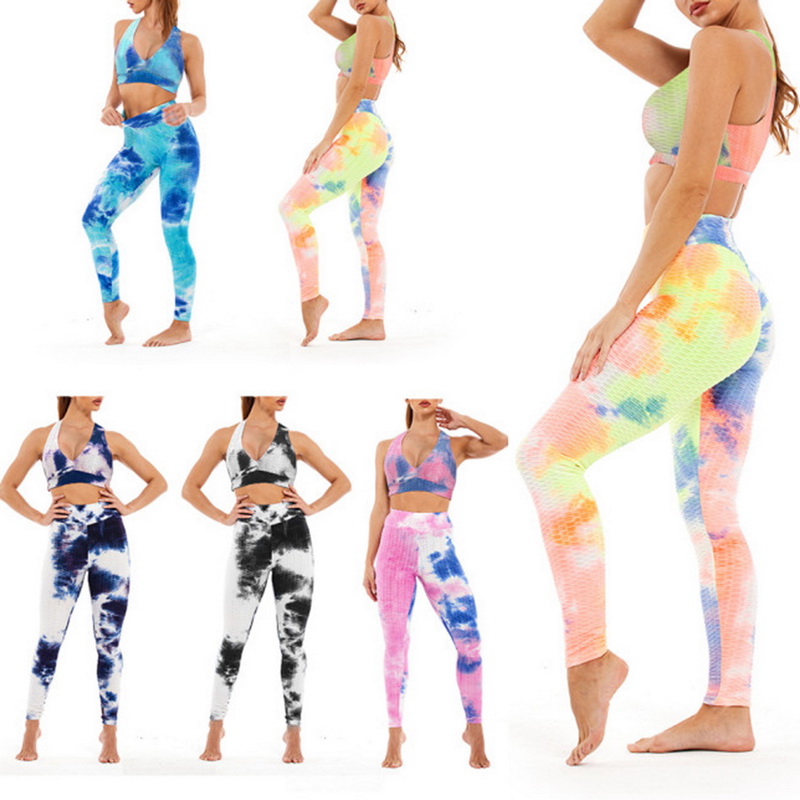 Women Sexy Tie Dye Sports Set Running Push Up Bra High Waist Pants Push-up Strappy Breathing Sports Set Running Sportswear, As pic
Women Sexy Tie Dye Sports Set Running Push Up Bra High Waist Pants Push-up Strappy Breathing Sports Set Running Sportswear, As pic