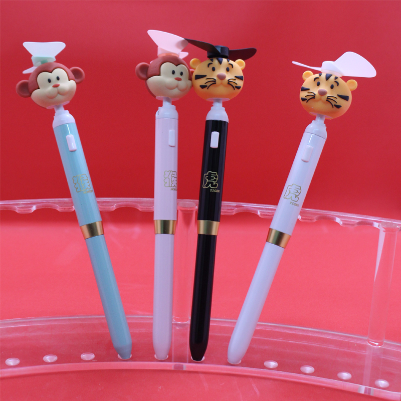 Newest Design Fan Pen 2021 Summer Tiger Monkey Cartoon Electronic pens Stainless Steel Tube Unisex Students Office Stationery Gifts
Newest Design Fan Pen 2021 Summer Tiger Monkey Cartoon Electronic pens Stainless Steel Tube Unisex Students Office Stationery Gifts