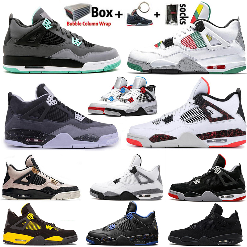 2020 With Box High 4 4s Black cat Wings Jumpman Mens Basketball Shoes Designer Silt Red Neon Thunder Trainers Women Sports Sneakers Size 13
2020 With Box High 4 4s Black cat Wings Jumpman Mens Basketball Shoes Designer Silt Red Neon Thunder Trainers Women Sports Sneakers Size 13