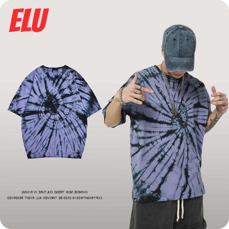 Men' Hip Hop Tie-Dyed Hipster T Shirt Short Sleeve Cotton Tops Streetwear Casual, Swirl purple
Men' Hip Hop Tie-Dyed Hipster T Shirt Short Sleeve Cotton Tops Streetwear Casual, Swirl purple