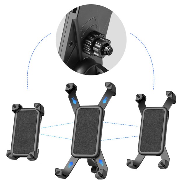 Shake Anti 360° Rotation Adjustable Smartphone Mount Bracket Universal Bicycle Holder Bike Handlebar Mobile Phone Holder Stand