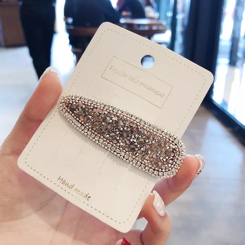 Crystal Hair Clips Women Headdress Hairpin Shine Water Drop Diamond BB Clip Pretty Design Side Grips Wholesale