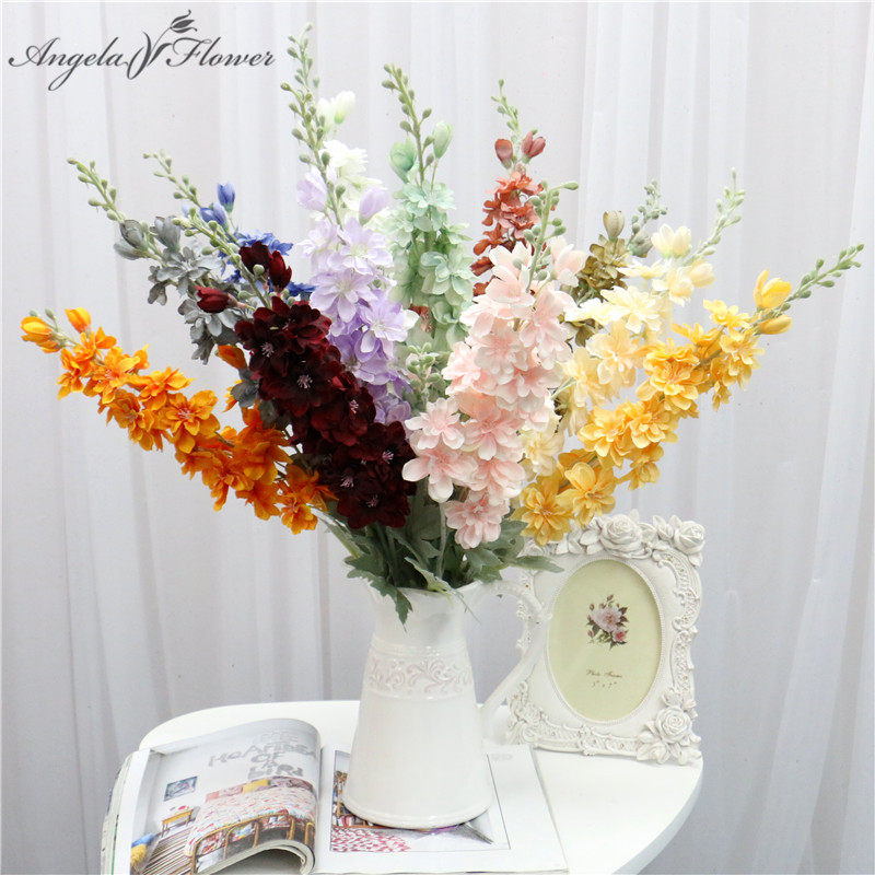 87 cm violet delphinium DIY orchid bouquet silk hyacinth continental artificial flowers wedding home party Christmas decoration, Blue
87 cm violet delphinium DIY orchid bouquet silk hyacinth continental artificial flowers wedding home party Christmas decoration, Blue