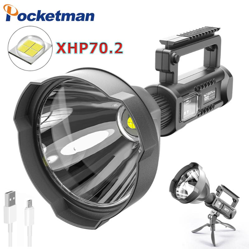 Super Powerful LED Portable Spotlights XHP50 searchlight With P70.2 Lamp Bead Mountable bracket Suitable
Super Powerful LED Portable Spotlights XHP50 searchlight With P70.2 Lamp Bead Mountable bracket Suitable
