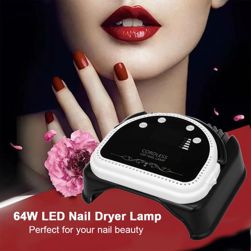64W LED Nail Dryer Lamp Curing Machine With Lifting Handle LCD Screen Nail Lamp Powerful Polish Gel Dryer Salon Tool Black, Us plug
64W LED Nail Dryer Lamp Curing Machine With Lifting Handle LCD Screen Nail Lamp Powerful Polish Gel Dryer Salon Tool Black, Us plug