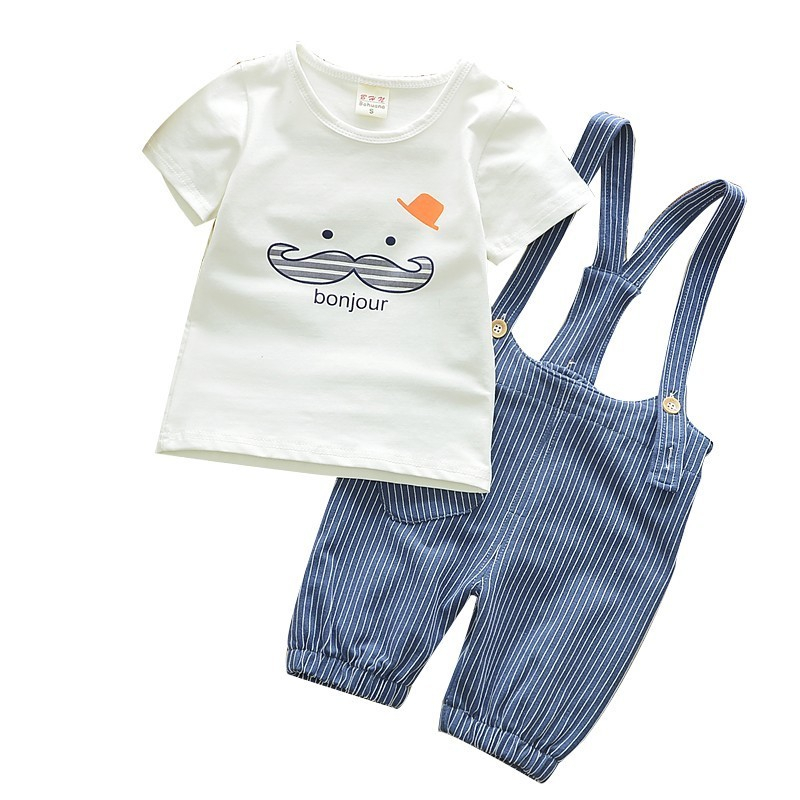 New Summer Baby Boys Girls Clothes Suit Children Cotton T Shirt Overalls 2Pcs/sets Toddler Fashion Casual Ostume Kids Tracksuits, Navy blue
New Summer Baby Boys Girls Clothes Suit Children Cotton T Shirt Overalls 2Pcs/sets Toddler Fashion Casual Ostume Kids Tracksuits, Navy blue