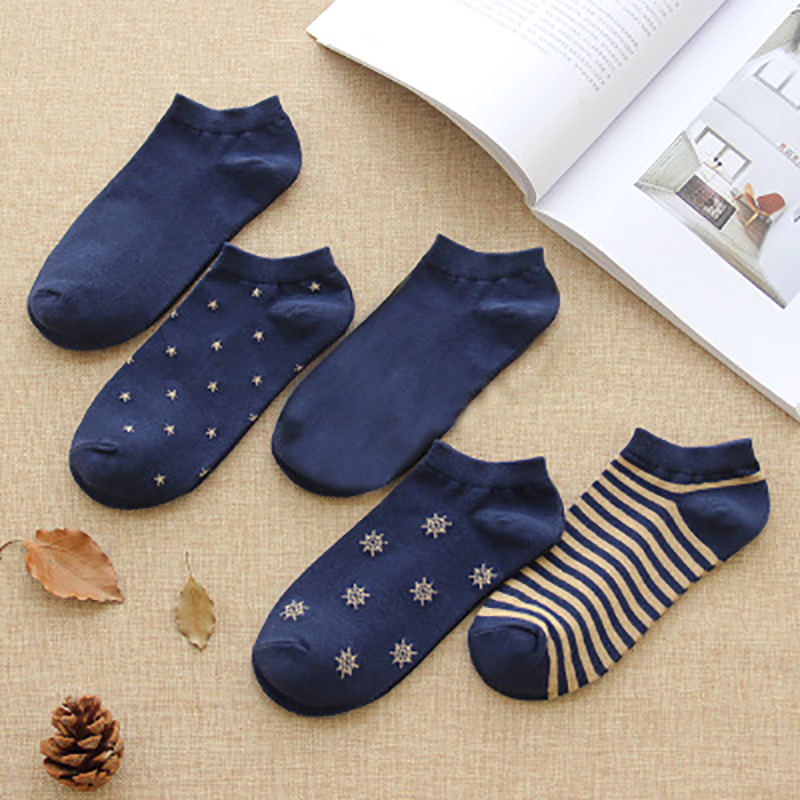 5 pairs Navy Style Casual Men Socks Short Ankle Socks Cotton Breathable Boat Stripe Men Sock Summer, Stars
5 pairs Navy Style Casual Men Socks Short Ankle Socks Cotton Breathable Boat Stripe Men Sock Summer, Stars