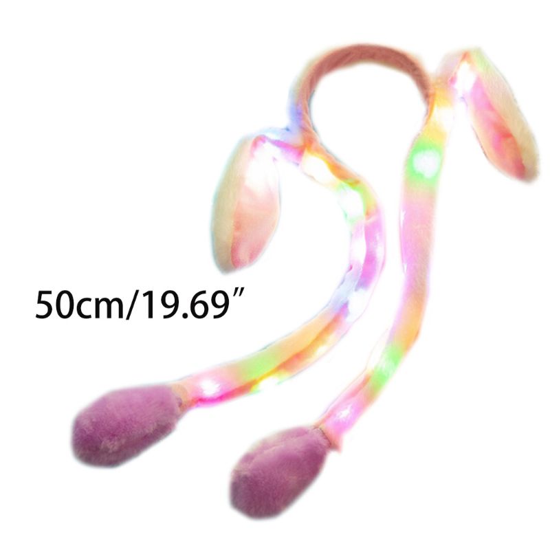 Women Girls Cute LED Light Up Headband with Airbag Moving Ears Children Long Plush Toy Hair Hoop Party Photo Props, Blue
Women Girls Cute LED Light Up Headband with Airbag Moving Ears Children Long Plush Toy Hair Hoop Party Photo Props, Blue