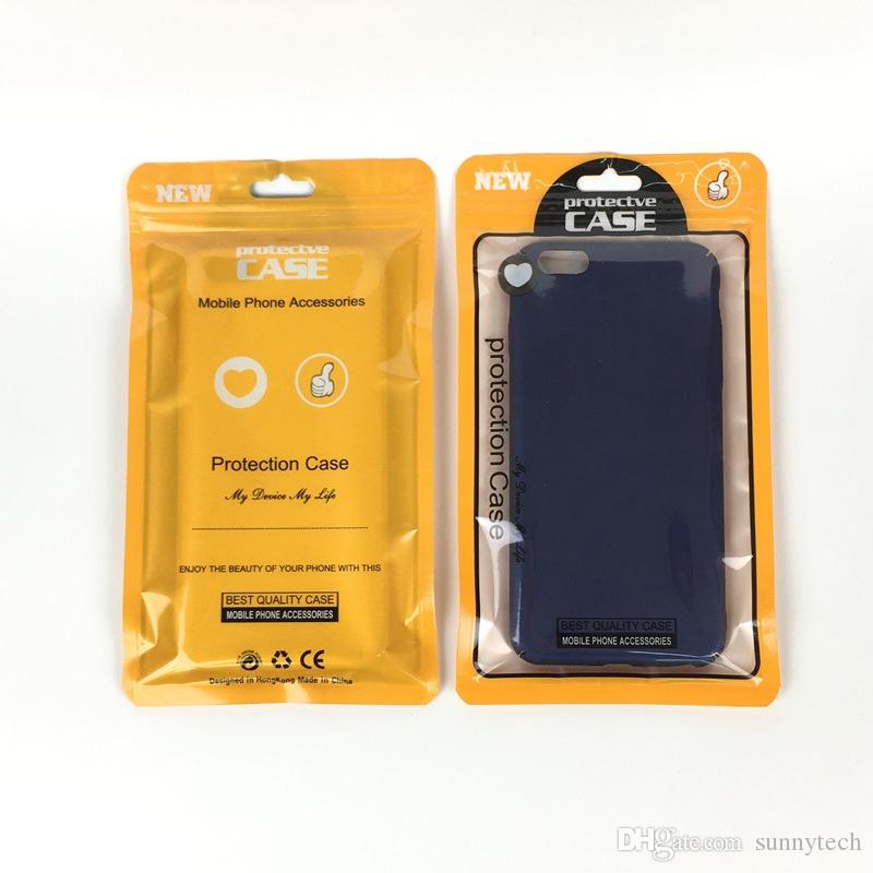 1000Pcs/ Lot 12*21cm 4 colors Plastic Cell Phone Case Bags Mobile Phone Shell Packaging Zipper Pack bag LX172