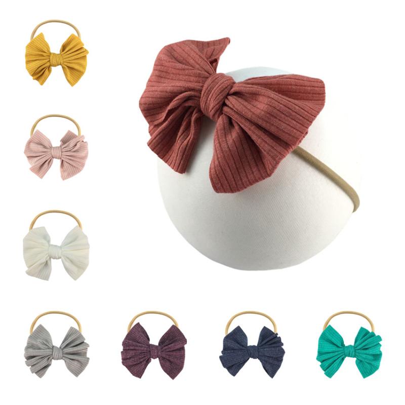 20pcs/lot New 4.3" Soft Cotton Hair Bow Elastic Nylon Headband Princess Headdress Gifts Newborn Diademas Hair Band With Bows
20pcs/lot New 4.3" Soft Cotton Hair Bow Elastic Nylon Headband Princess Headdress Gifts Newborn Diademas Hair Band With Bows